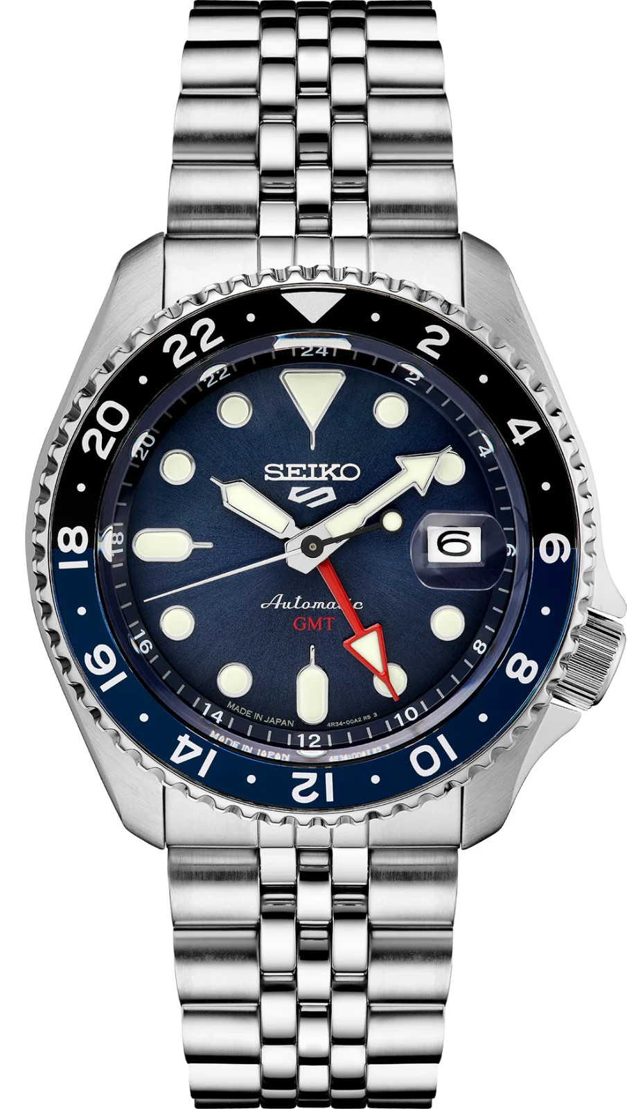 Seiko 5 Sports SKX Series GMT Blue Dial 42.5 mm Automatic Watch – SSK003