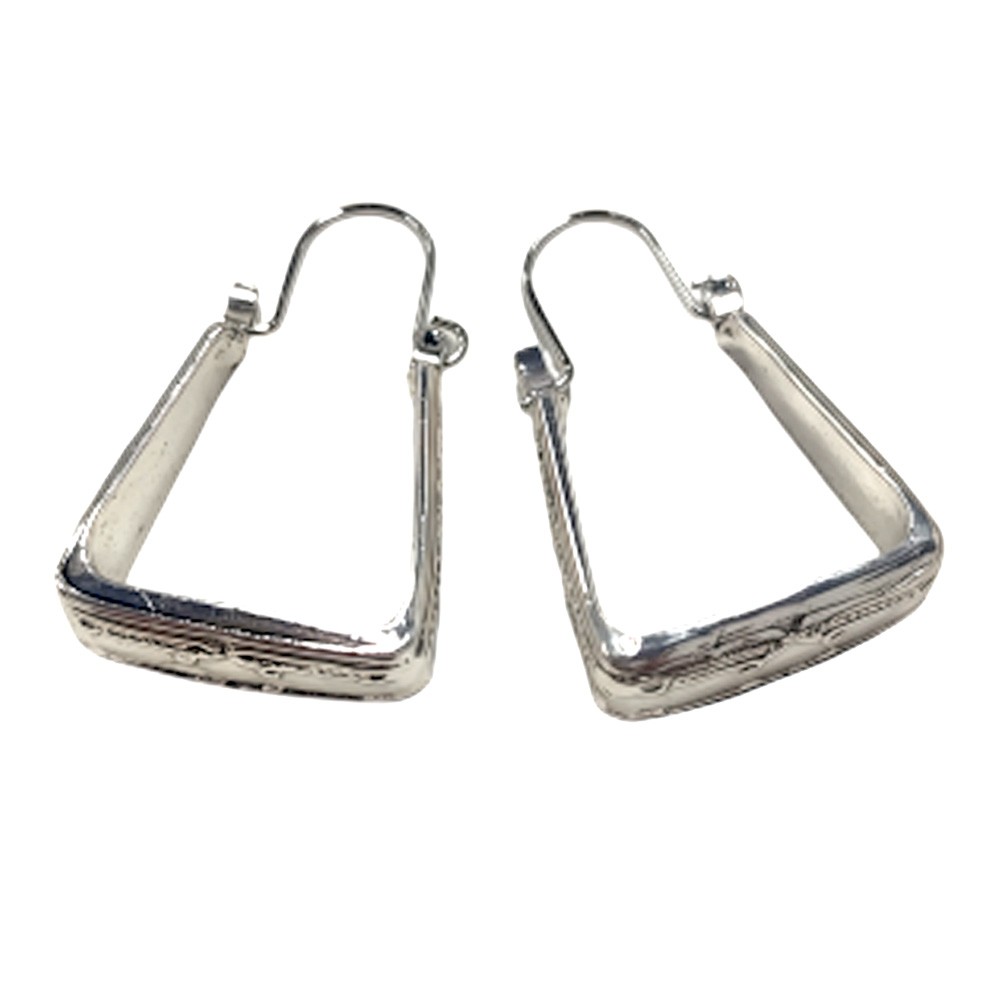 Silvery For Boho Unique Vintage Earrings Stirrup Horse Jewelry Retro Style Women