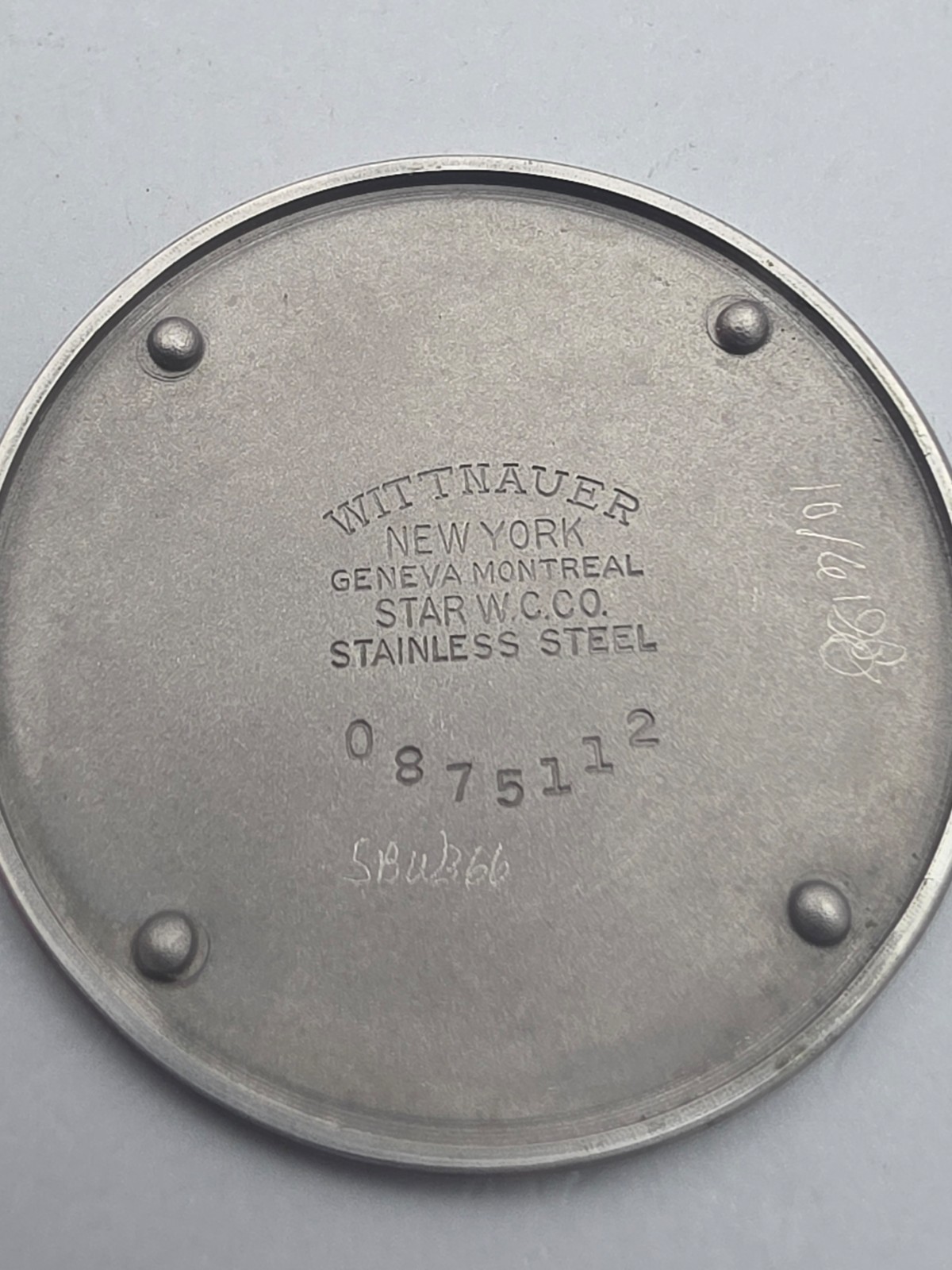 Vintage WITTNAUER men’s manual wind watch Military Style 24H dial 1950s