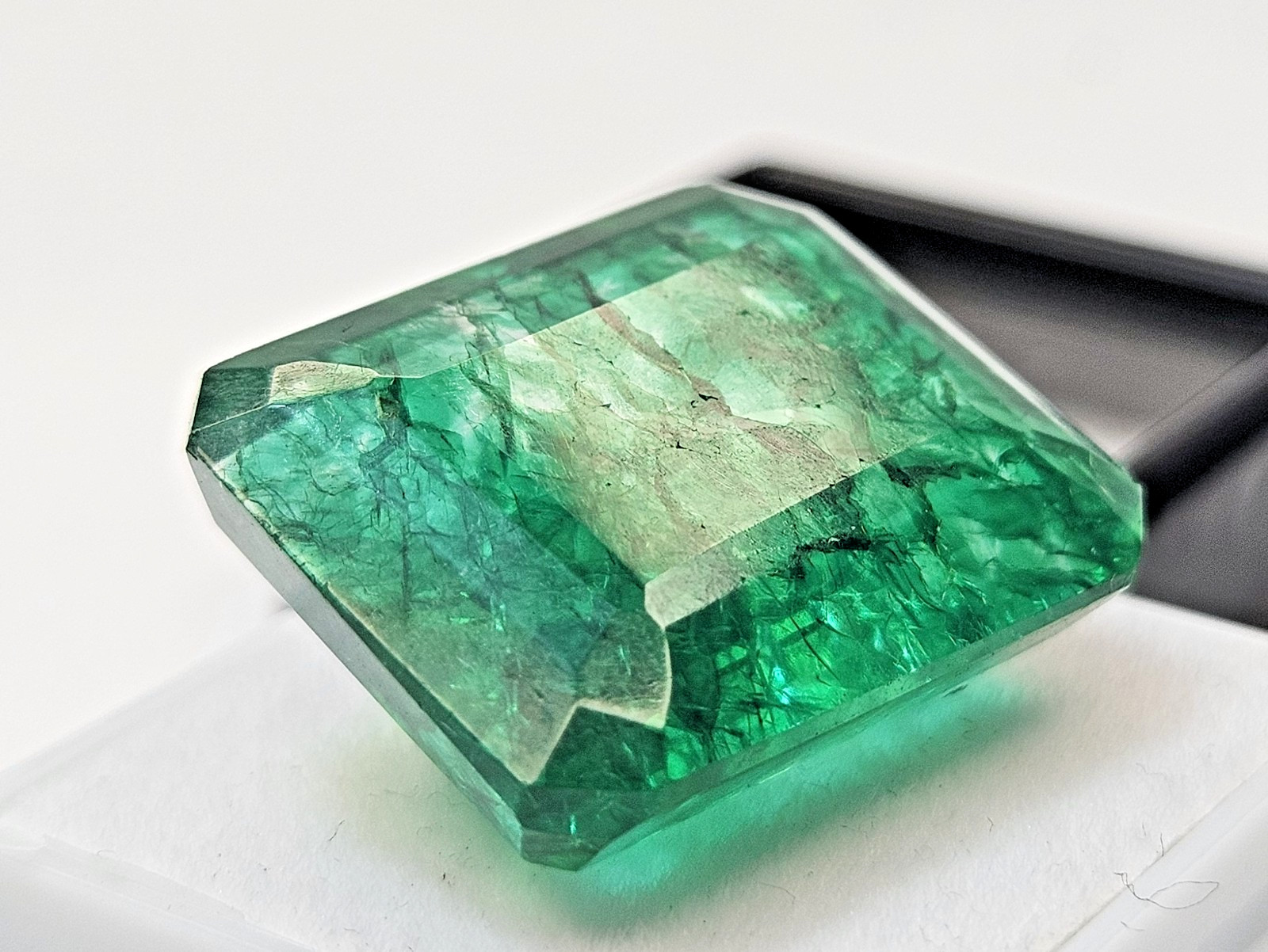 Colombian Emerald 28+ Ct Emerald Cut Green CERTIFIED Loose Gemstone
