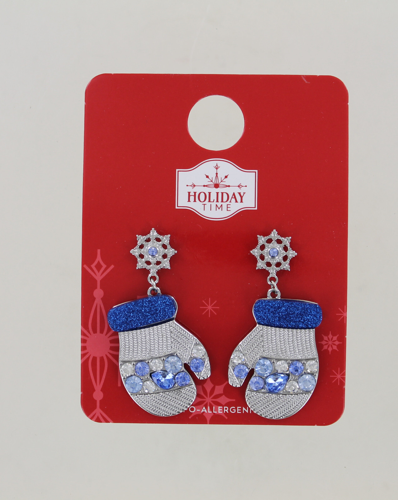 New Holiday Time Earrings – Mittens with Bling