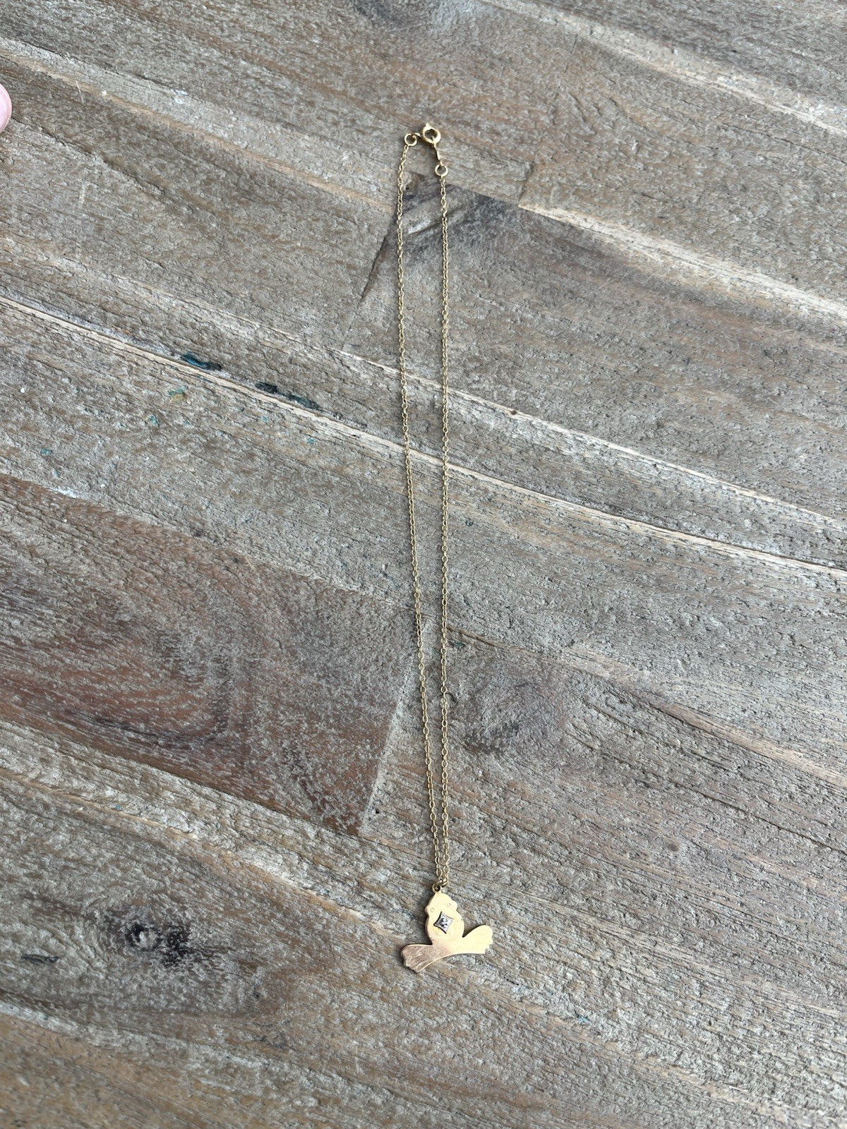Vintage 12k Gold Filled Frog Necklace Golden Era 1.95g FREE SHIPPING