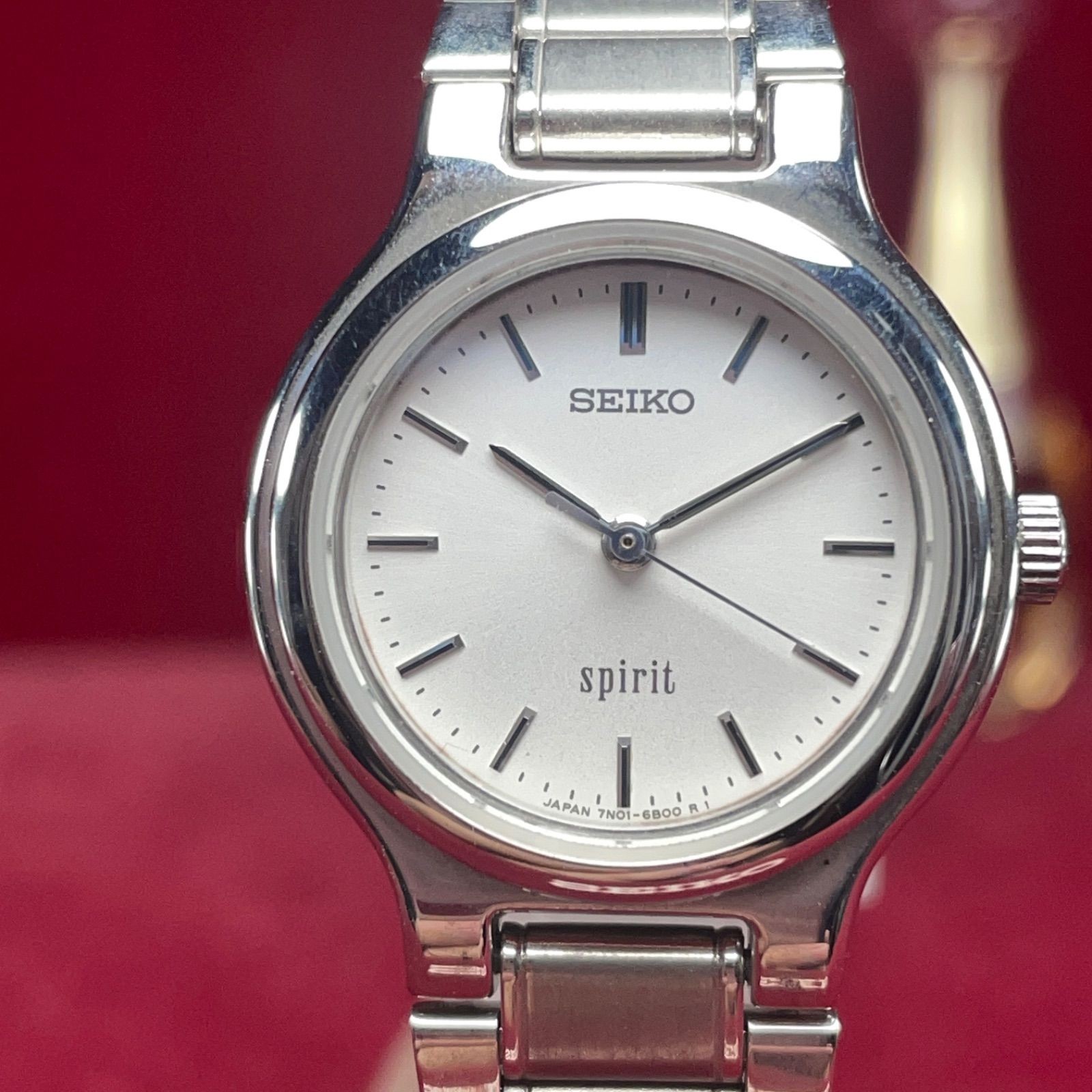 Battery Changed SEIKO Spirit Bracelet Quartz Vintage Antique Wristwatch QZ Worki