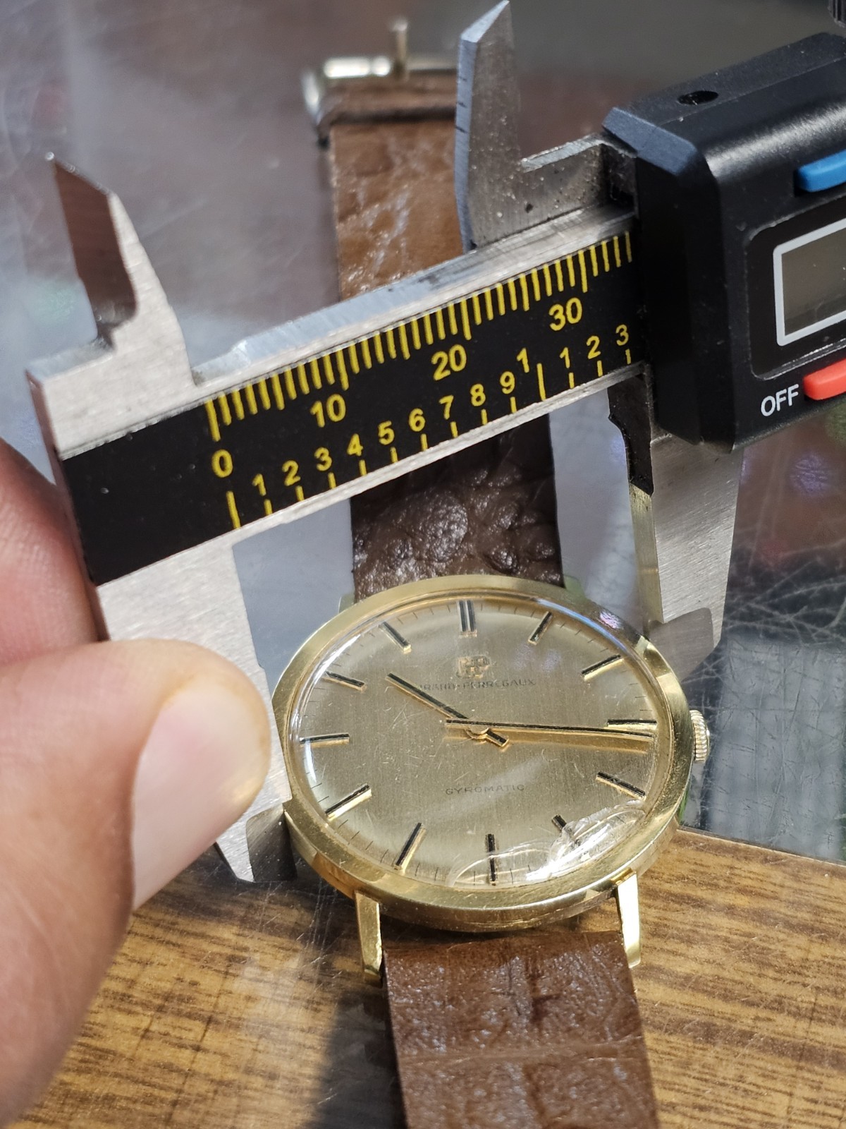 Vintage Girard Perregaux Gyromatic Gold Filled Watch 35mm