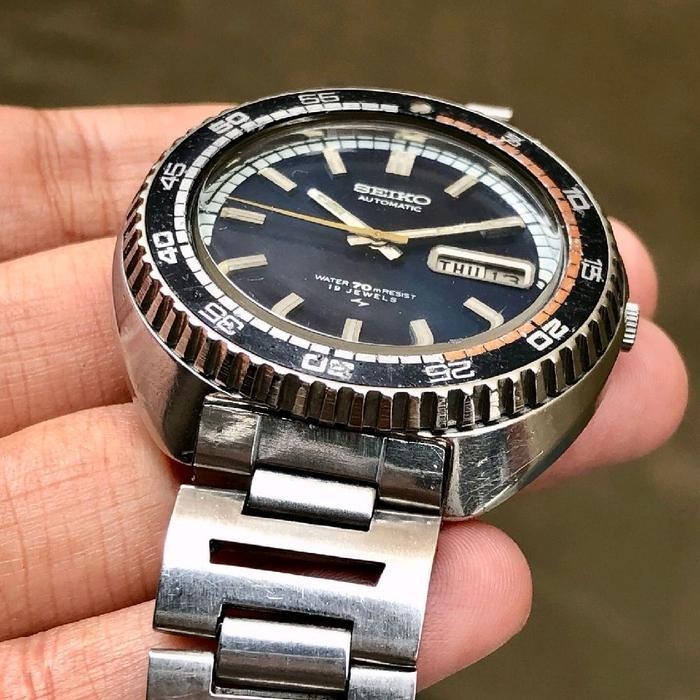 Rare Seiko Automatic Rally Diver 7006-8030 Black Dial Water 70 Ressist Vintage