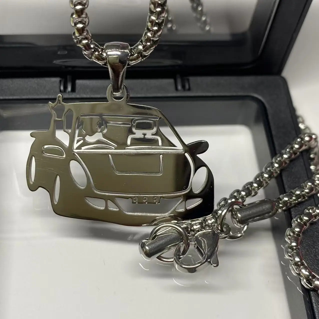 Fashion Boutique Stainless Steel Necklace Hip Hop Style Male and Female Couple N