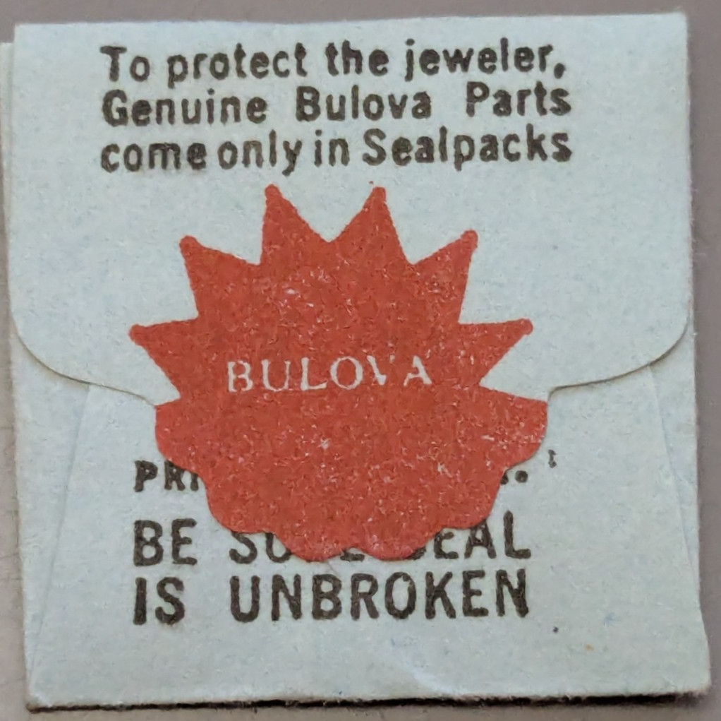 NOS NEW Genuine Bulova Cal. 8AC – # 16C 8.45 mm Winding Stem Female – Watch Part