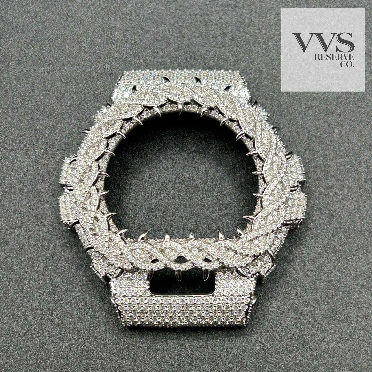 VVS1 MOISSANITE Real Iced BEZEL Kit For DW6900 Watch – BEZEL ONLY