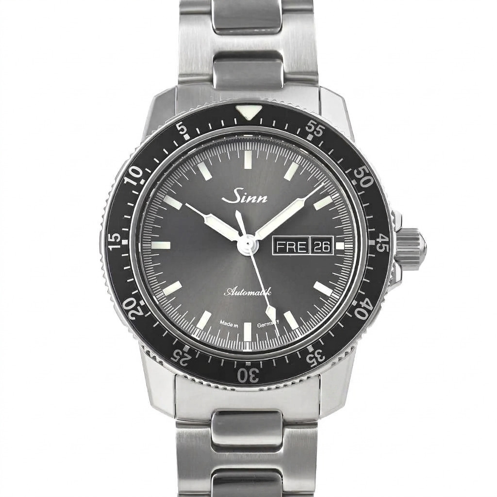Sinn 104.ST.SA.IA Pilot Watch Anthracite Sunburst Dial Overhauled Serviced