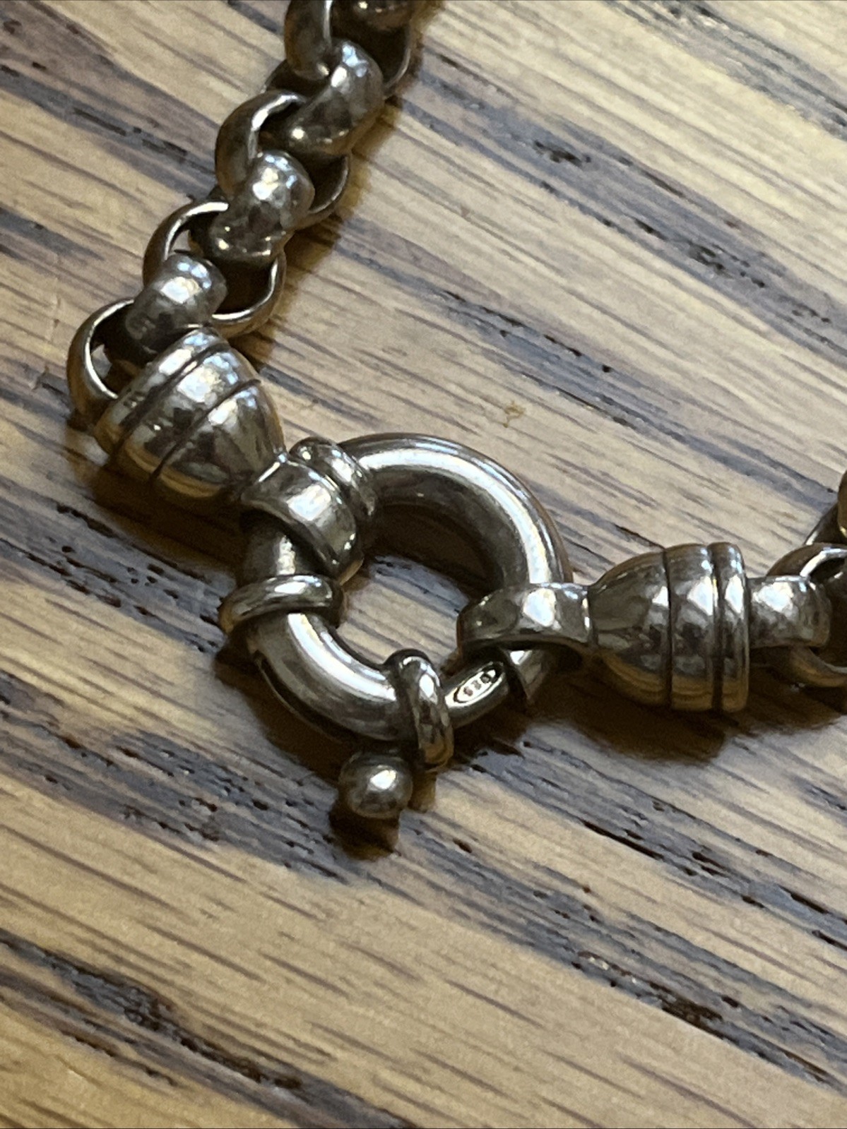 Sterling Heavy Gucci Style Link 17 1/2 Inches Chain
