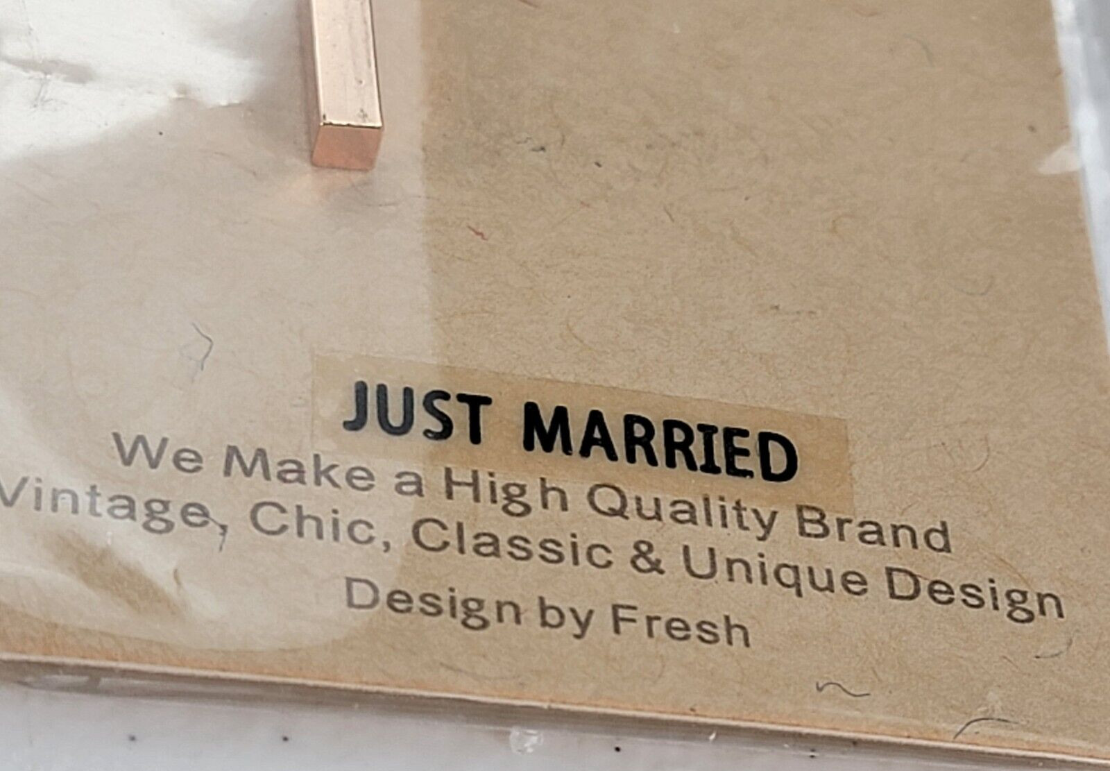 FRESH & Co. Mrs. And Just Married Stick Pendant Necklace Set Of 2 Bridal