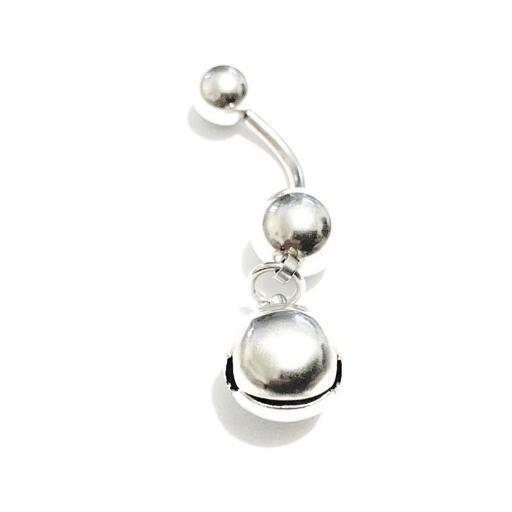 JINGLE BELL: It Bells, Surgical Steel Handcrafted 14g VCH Barbell. All Lengths.