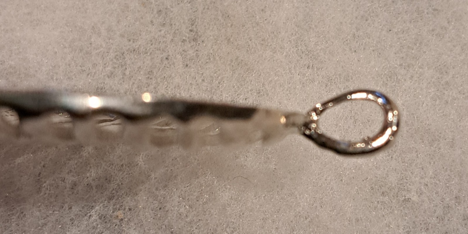 Silver Toned Metal Wavy Lines Pendant Only 2.75″