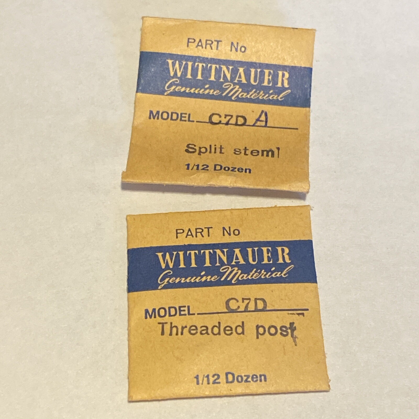 NOS Wittnauer Split Stem & Post #32 #404 Several Models 6WS7G C7D 10M 10THG 11BG