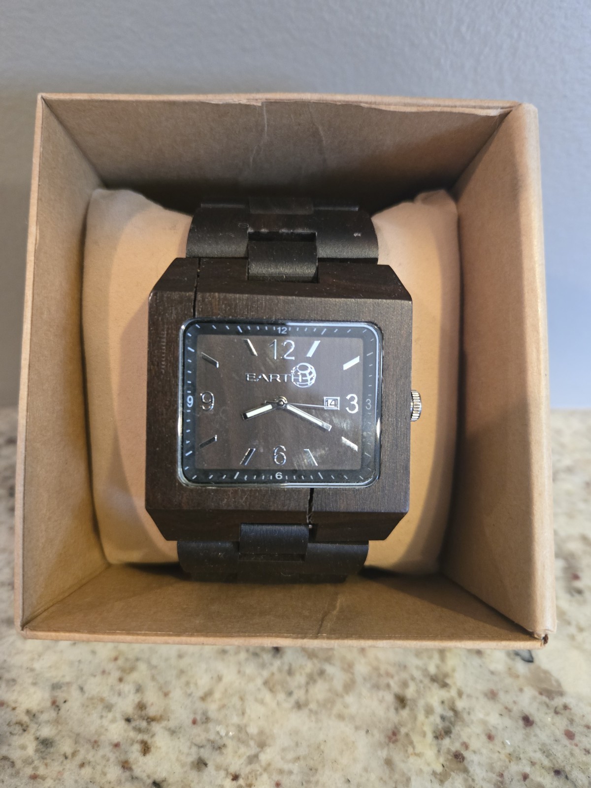 Earth Wood Men’s Dark Brown Rhizomes Watch Model EW1202 Retails For 150