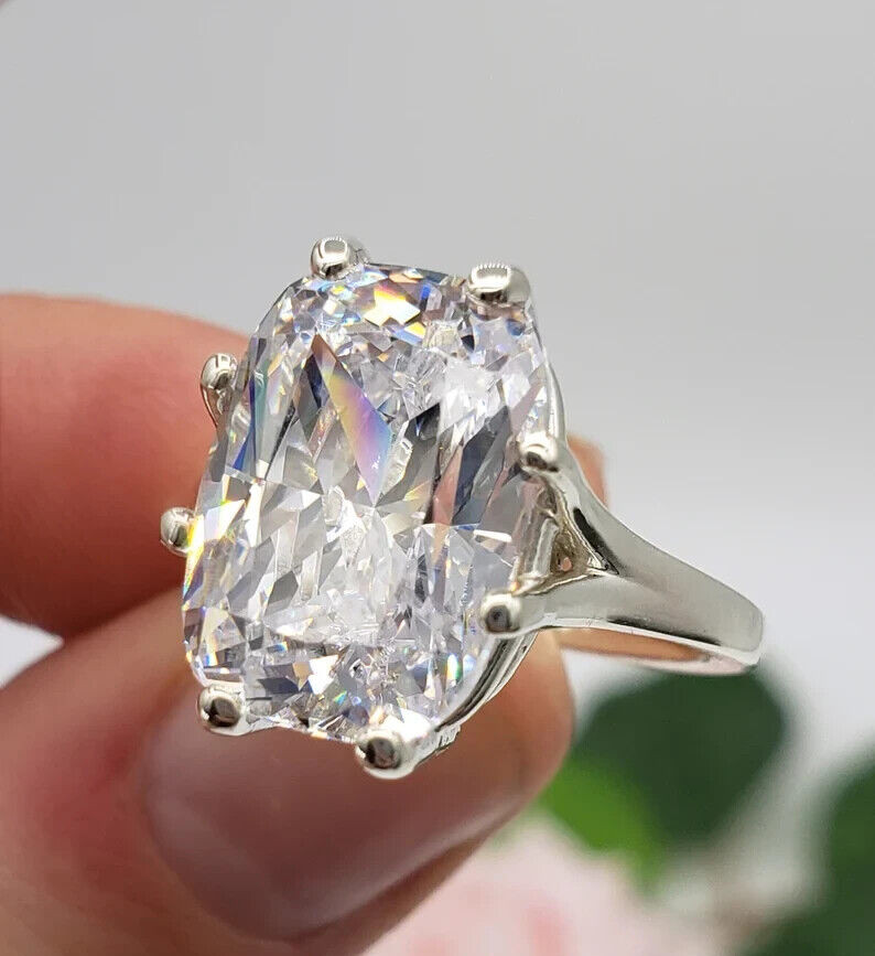 IGI Certified Lab grown/CVD Diamond Women Birthday Ring 14k Gold 6Ct Cushion Cut