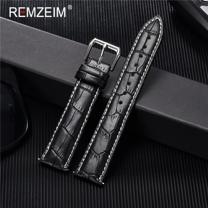 Genuine Calfskin Leather Watch Strap 18mm 20mm 22mm 24mm Band for Men Women