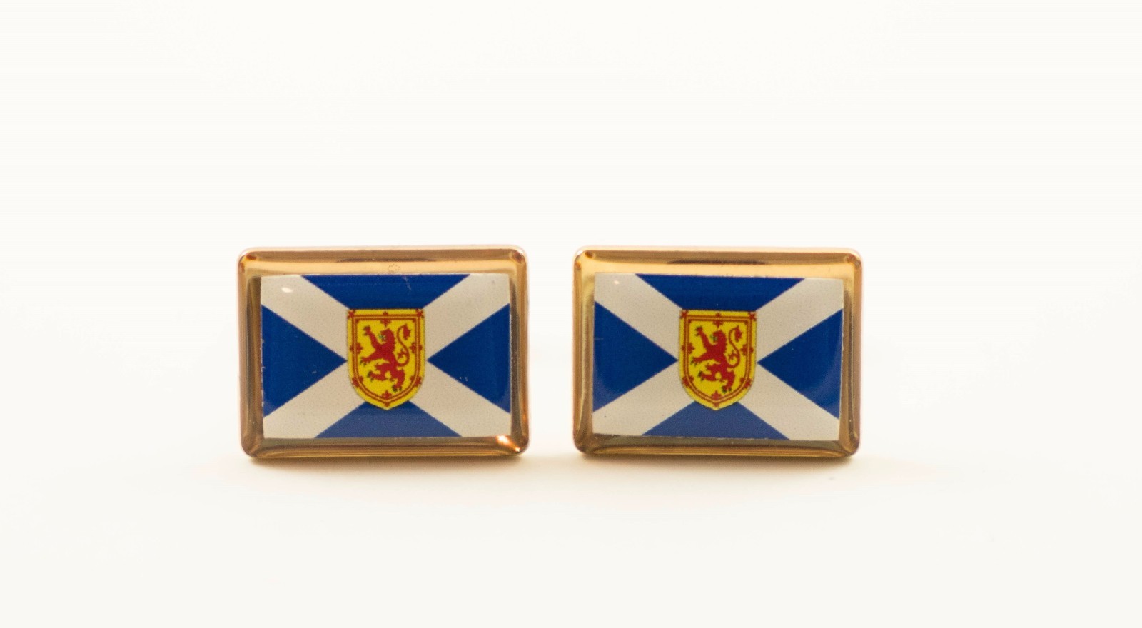 Combined Scottish Flag Cufflinks–European Britain UK United Kingdom Scotland