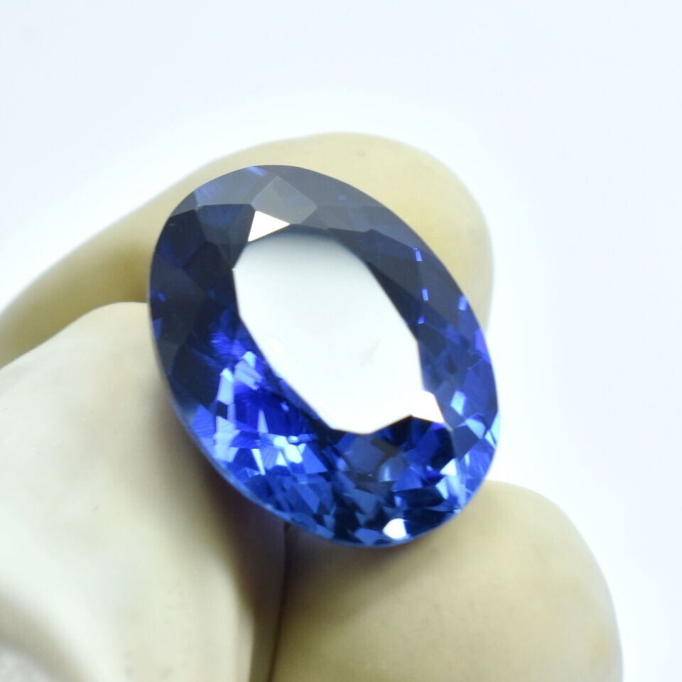 Blue Tanzanite Oval Cut Extremely Rare Natural 8-9 Ct Loose Gemstone CERTIFIED