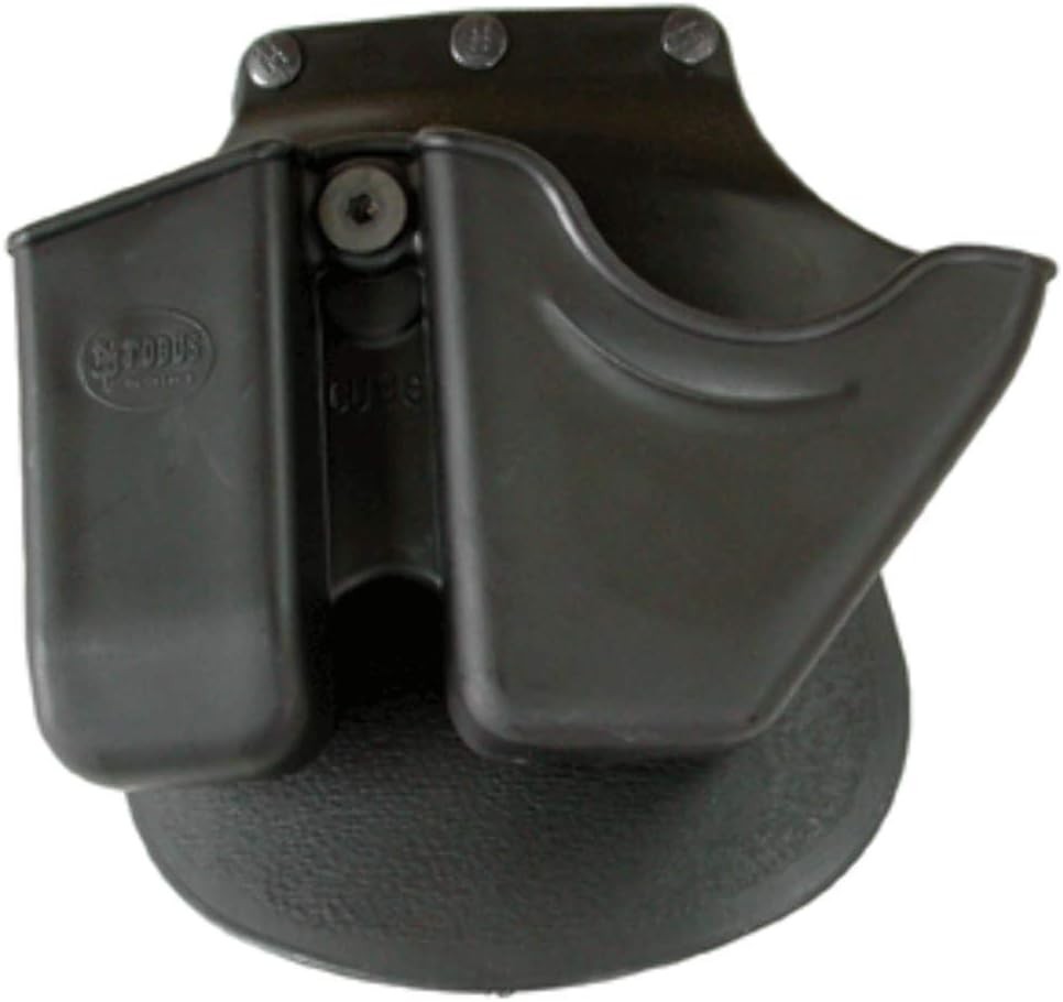 Compact Right-Handed Handcuff and Magazine Pouch for Glock/HK – Black Style