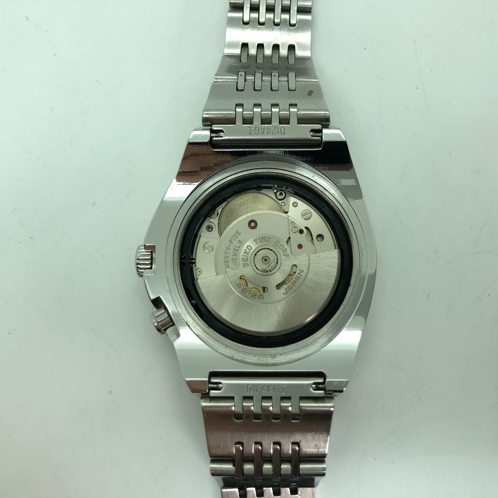 [w2350] SEIKO SUS 4S12-0010 SCFF007 Automatic All original Red dial 25J EX/VG