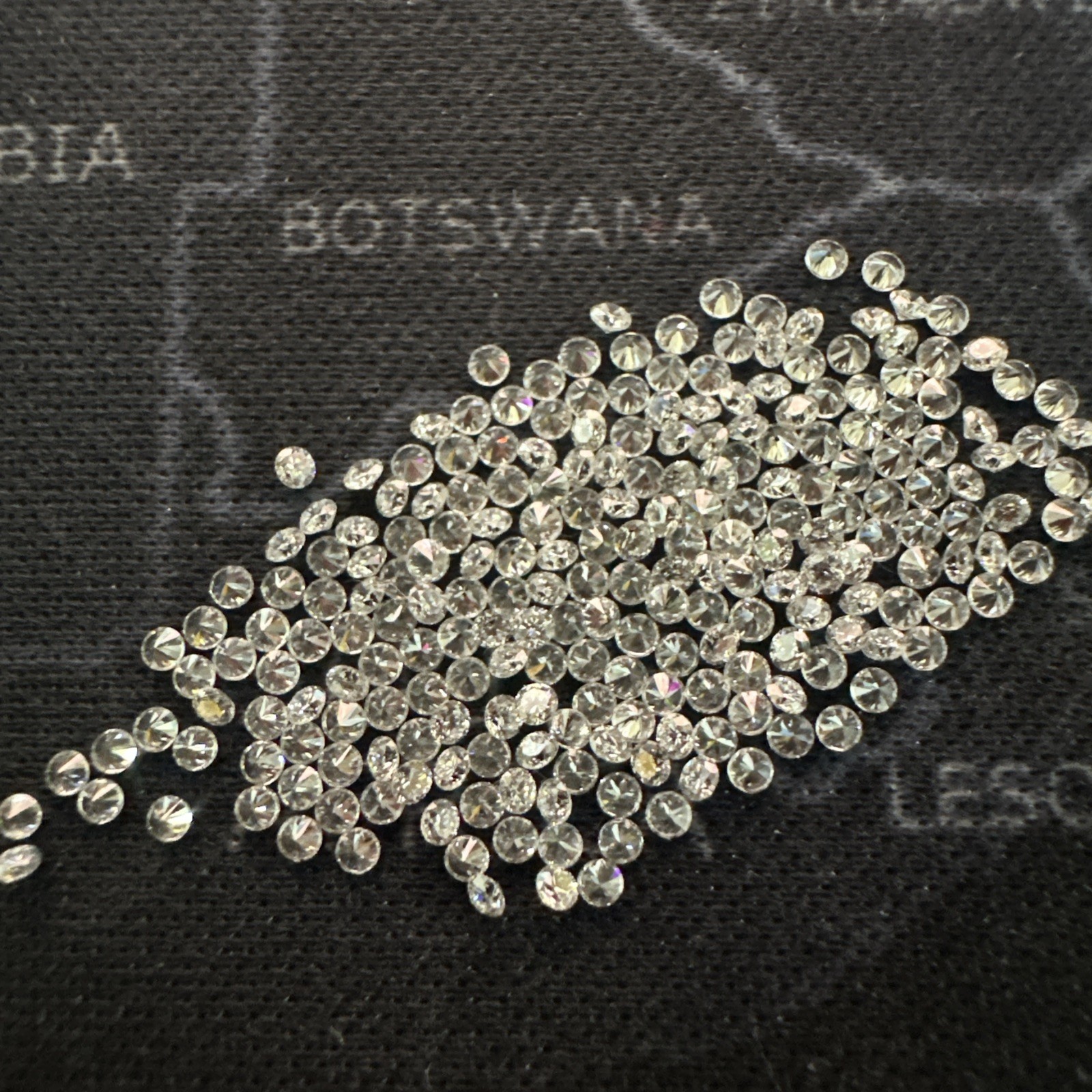 HPHT lab Grown Diamonds 1.25mm-1.3mm 50 Piece Lot