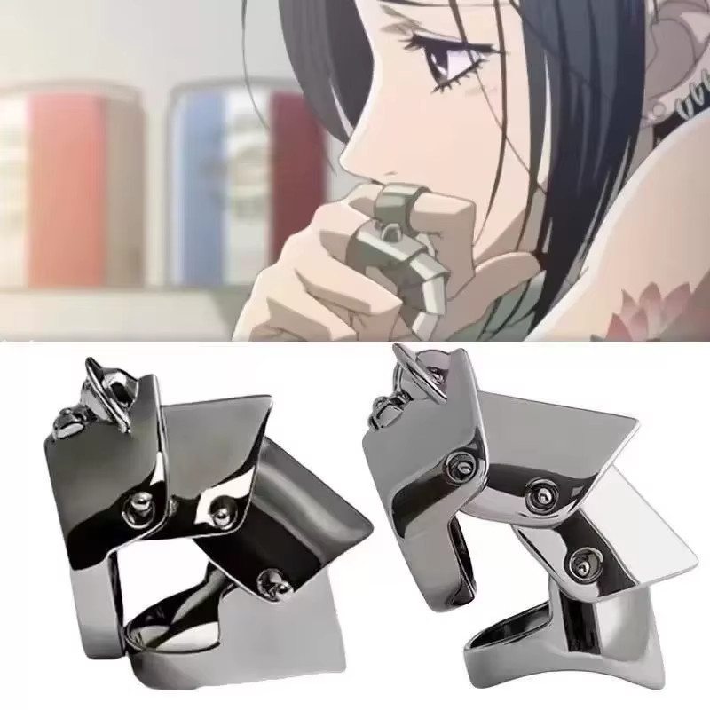 Anime Oosaki Nana Cosplay Punk Gothic Joint Armor Knuckle Finger Ring Prop