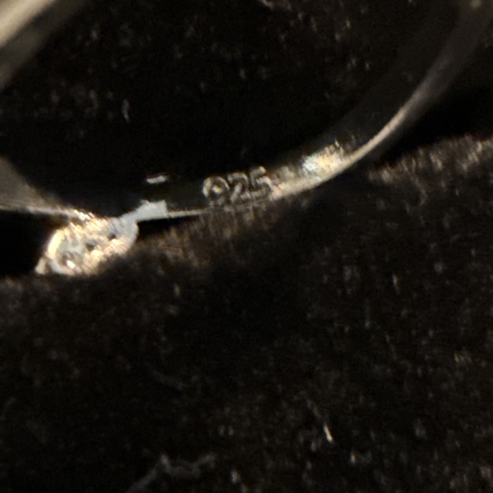 Loully Ring Flower Crystal Ring Sz 9.25 Marked 925 Silver