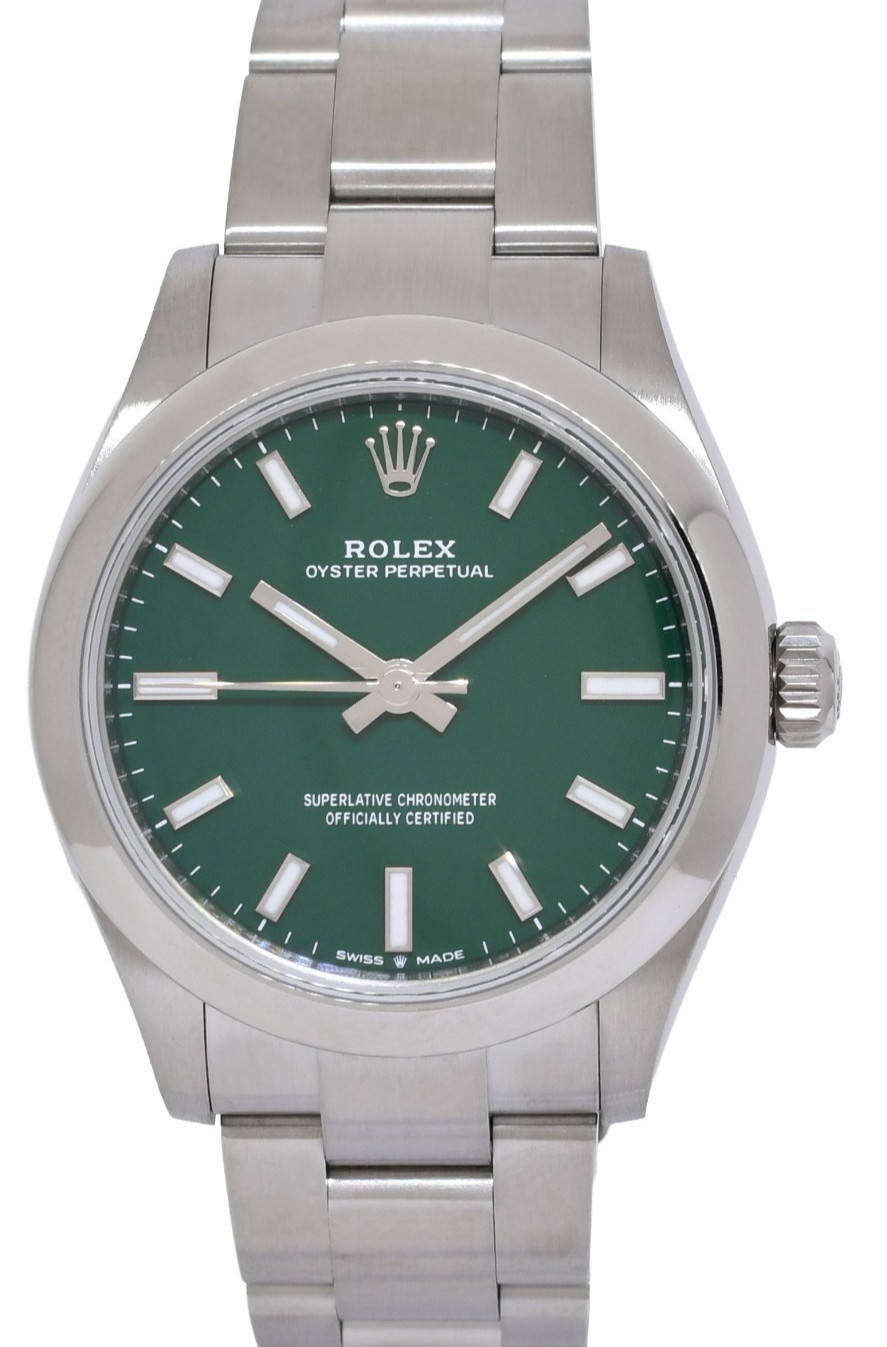 Rolex Oyster Perpetual 31 Steel Green Dial Ladies Watch 277200