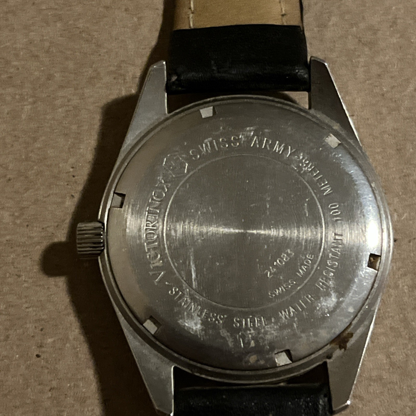 Victorinox 241083 Garrison Swiss Army Watch Leather