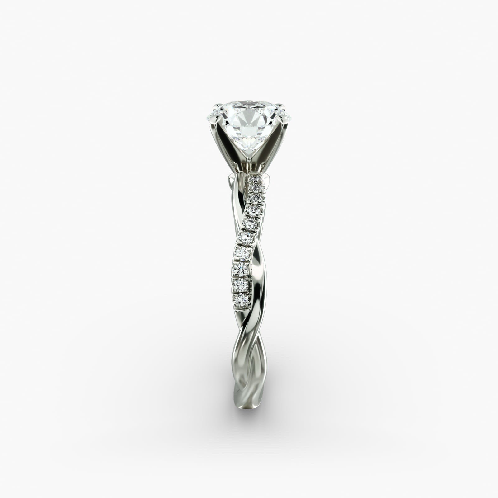 GIA-Certified 0.82ct E/VVS2 Diamond Engagement Ring – Blue Nile Petite Twist Set
