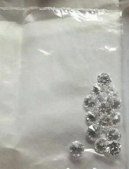 10 Pieces 2.90 mm White LAB Created CVD/HPHT Diamonds TCW 1.00 , DEF , VVS-VS