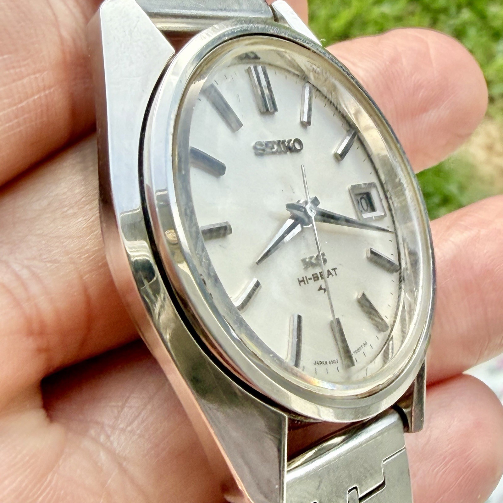 Vintage King SEIKO KS Hi-BEAT 4502-7001 Hand Winding Men’s Watch RUNS!