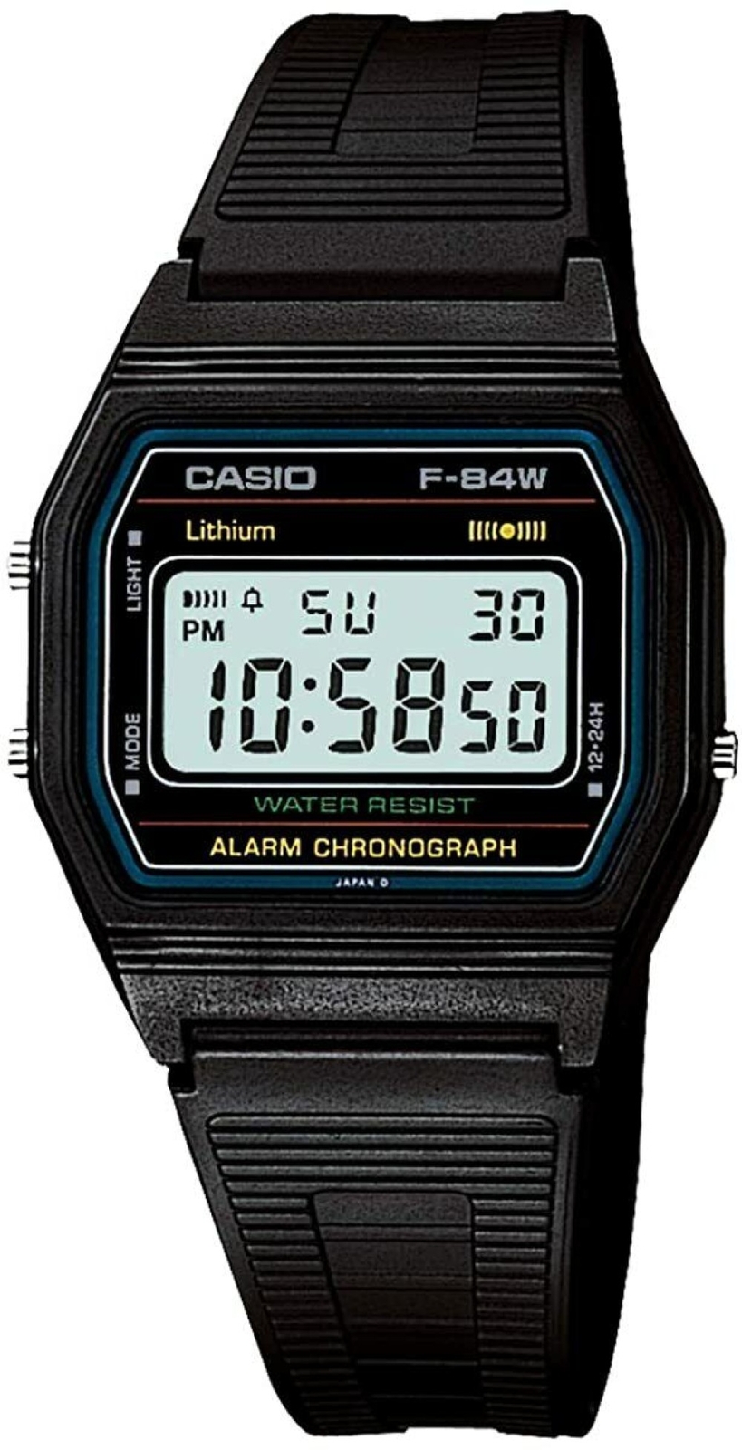CASIO F-84W-1 Black Light Men’s Standard Digital Wristwatch OFFICIAL New