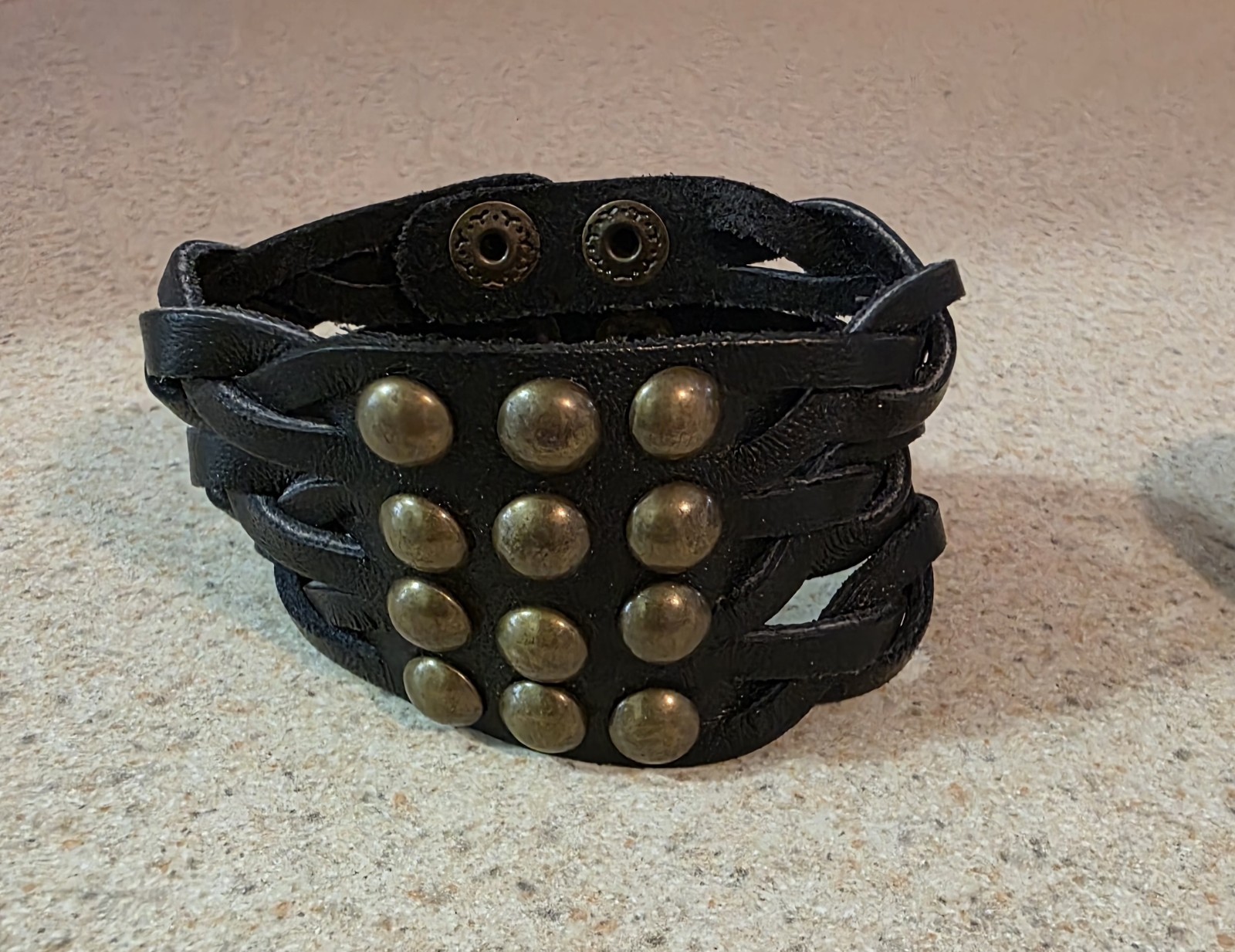 Leather Cuff bracelets Women Set Of Two
