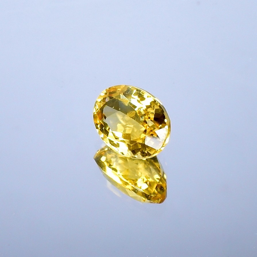 Yellow Citrine Faceted, Oval Gemstone, Natural Healing Stones 6.45 Cts