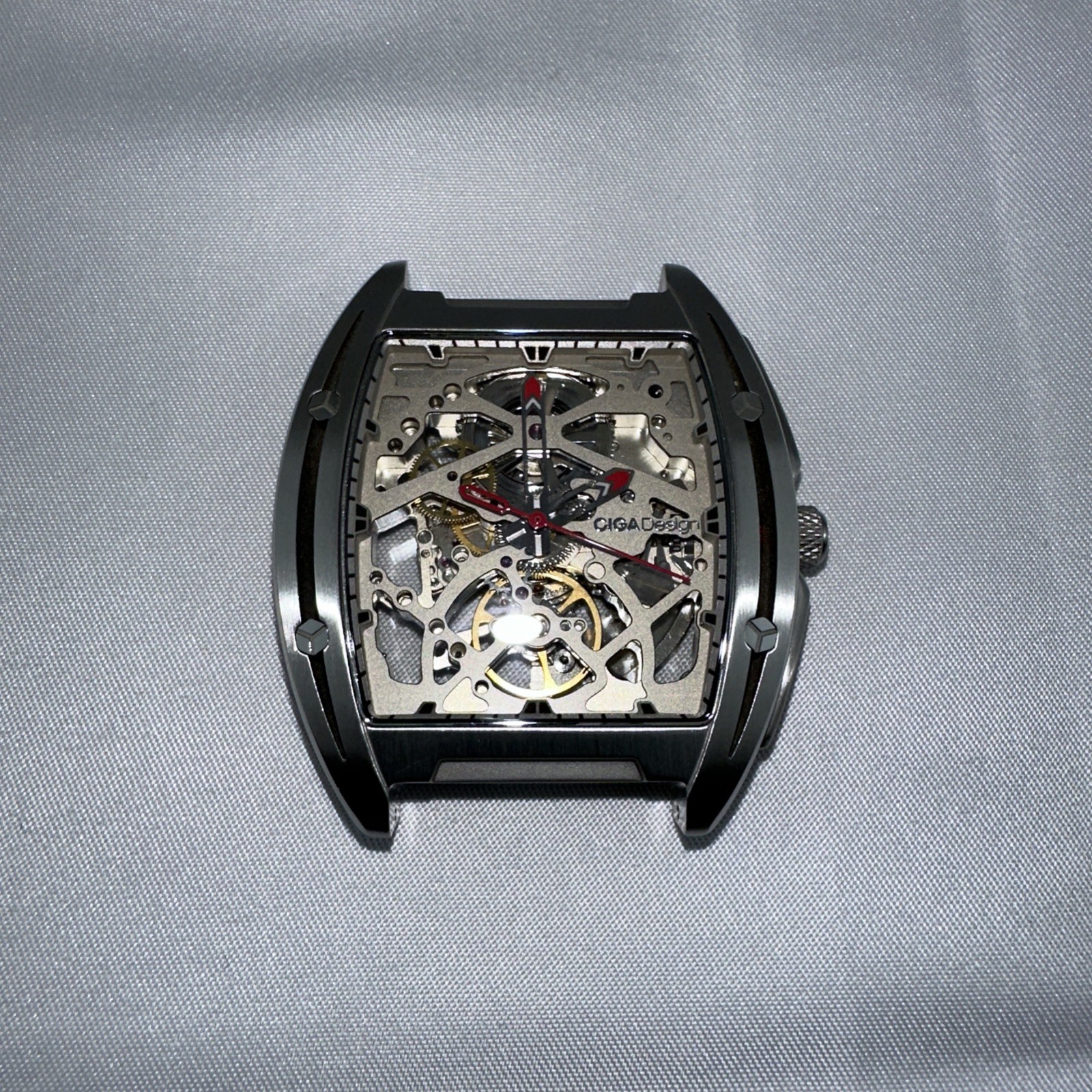 CIGA Design Z Series Automatico Scheletrato Acciaio Silicone Blu Orologio Uomo