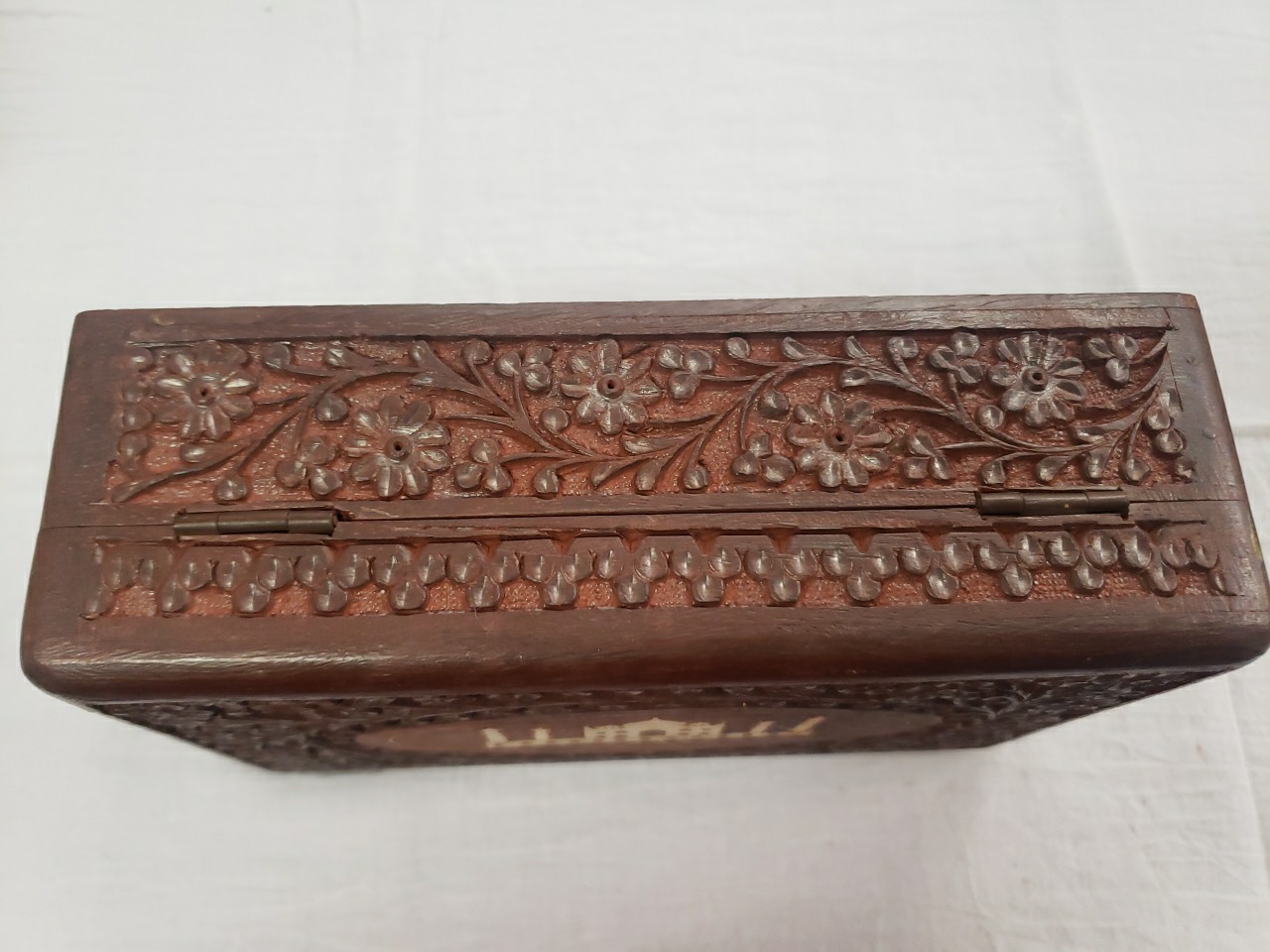 Taj Mahal Hand Carved Jewelry Trinket Keepsake Wooden Storage Box