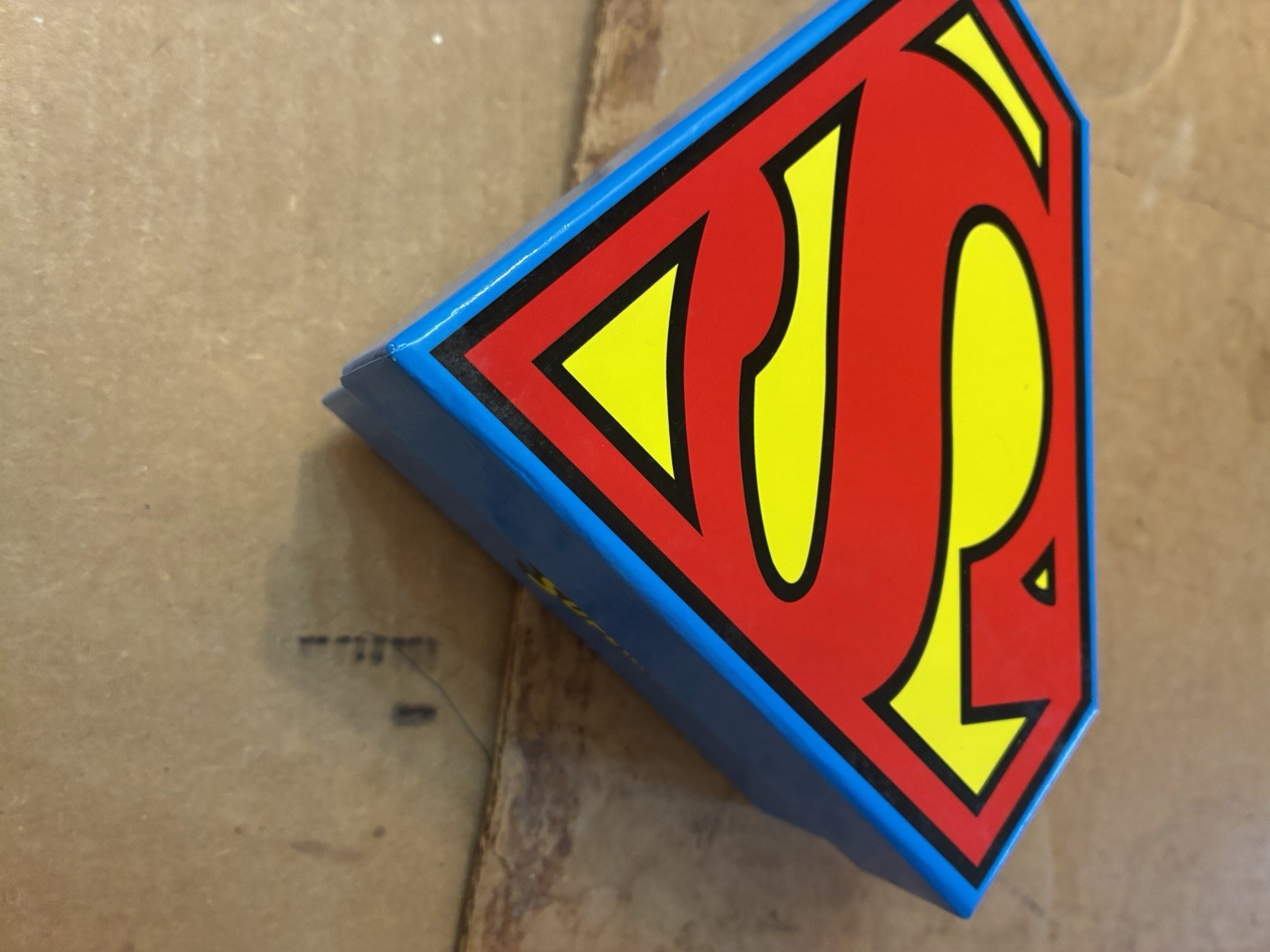 Waltham Superman Quartz Analog Watch Gold Tone Case BROWN Leather Strap Box NIB
