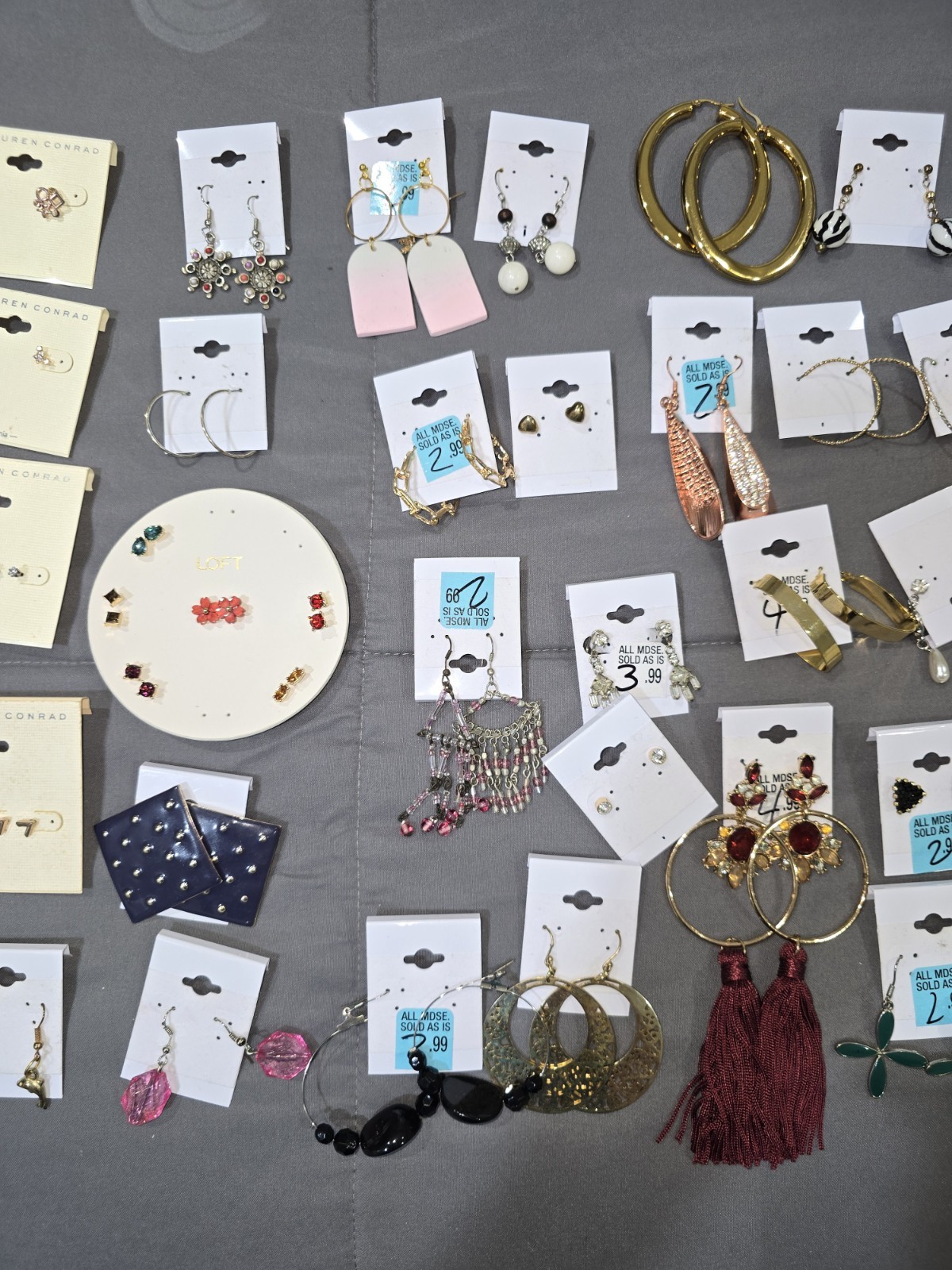Huge Earrings Lot 42 Pr, 14 Rings Reseller Lot.