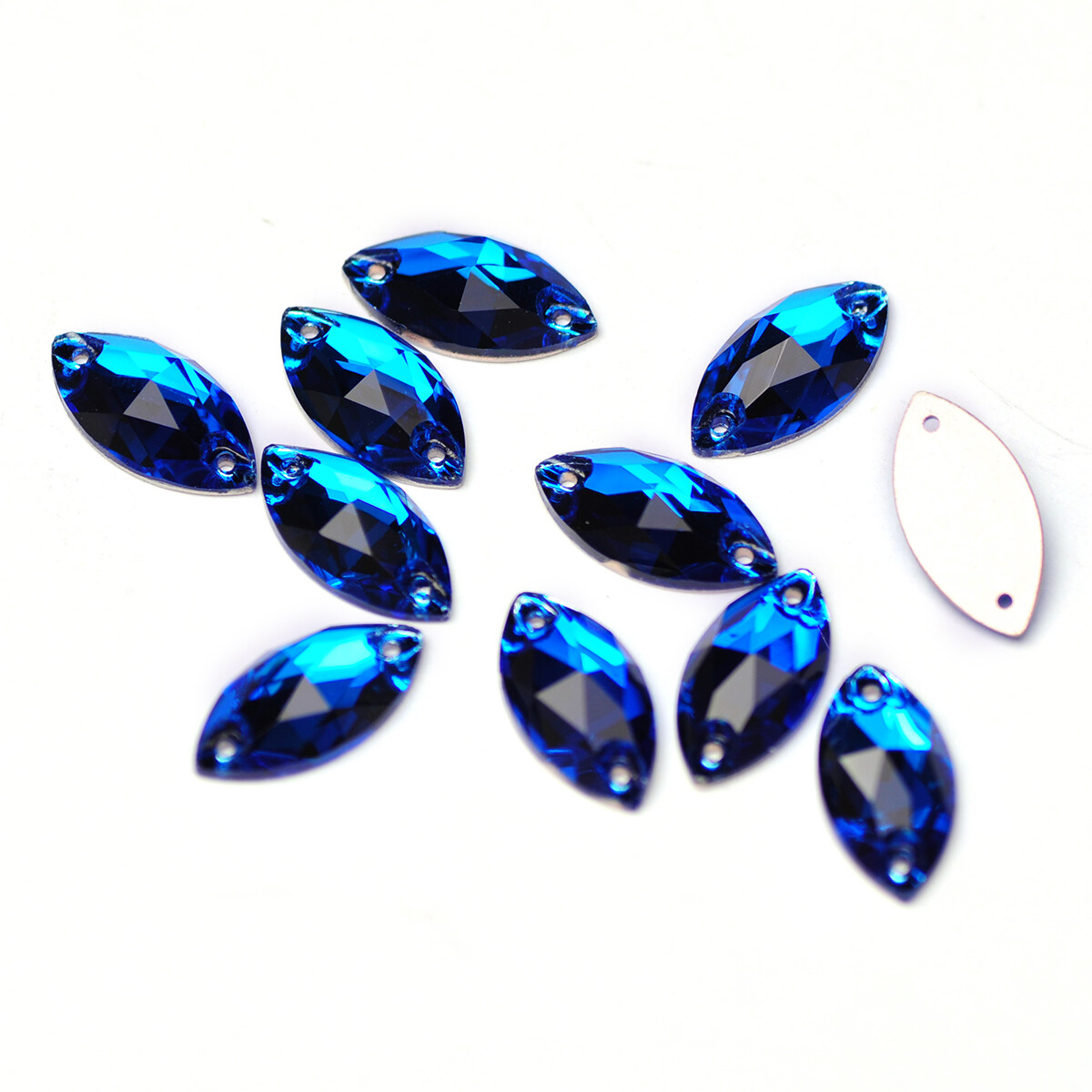 Navette Flat Back Glass Beads Sewing Strass Rhinestone Sew On Stones And Crystal