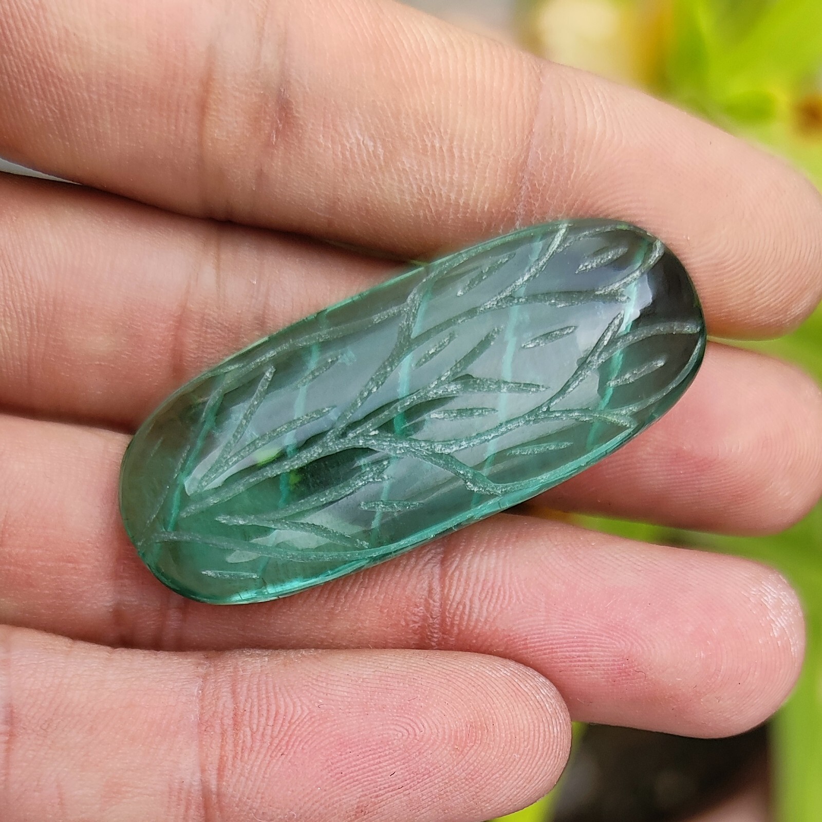 Natural 74.95 Ct Certified Brazilian Green Amethyst Loose Gemstone Oval Cut