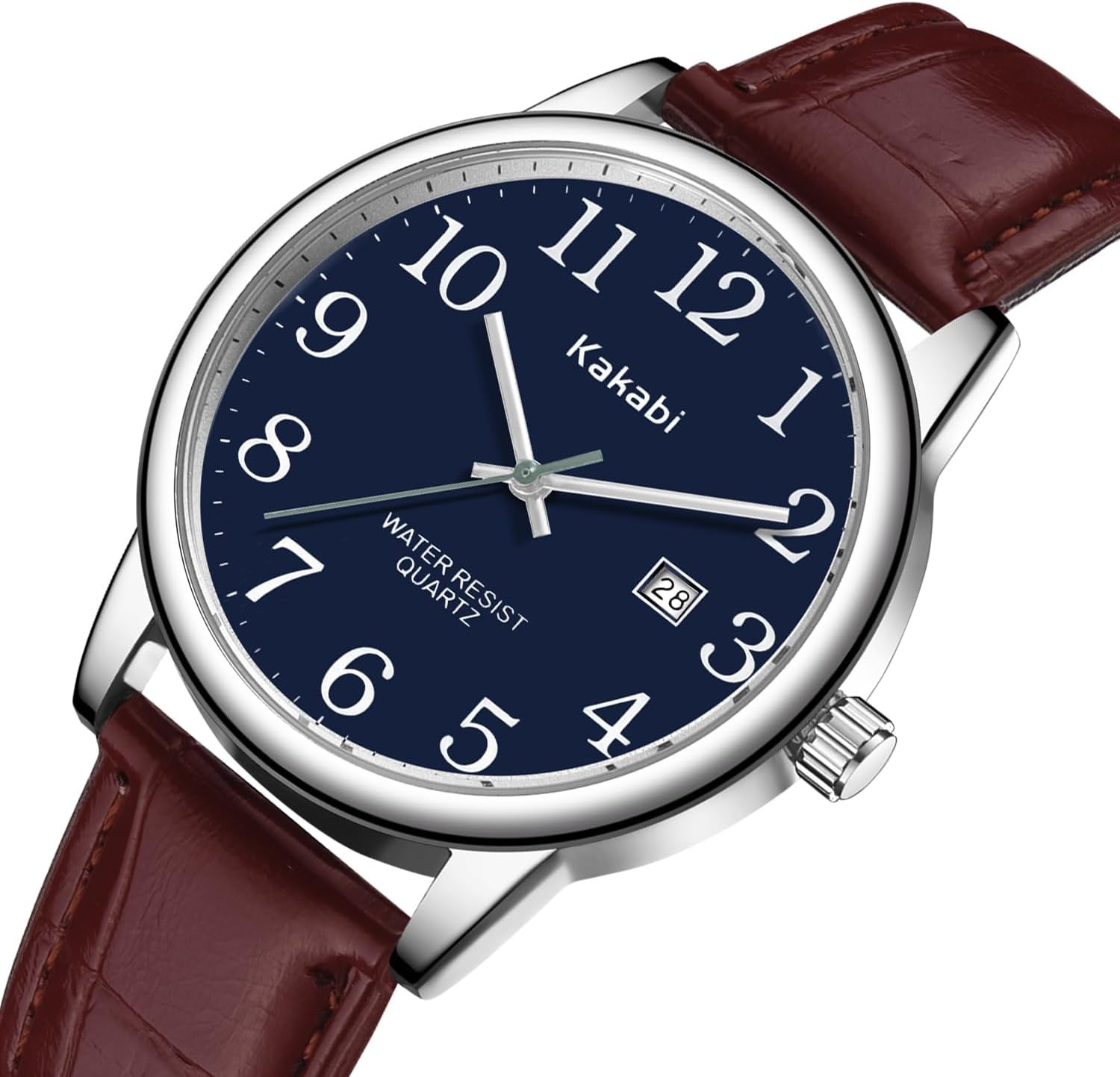 Watch for Men, Easy Reader Unisex Analog Quartz Waterproof Wristwatch with Date