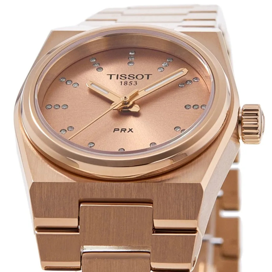 New Tissot PRX Quartz 25mm Pink Diamond Dial Women’s Watch T137.010.33.506.00