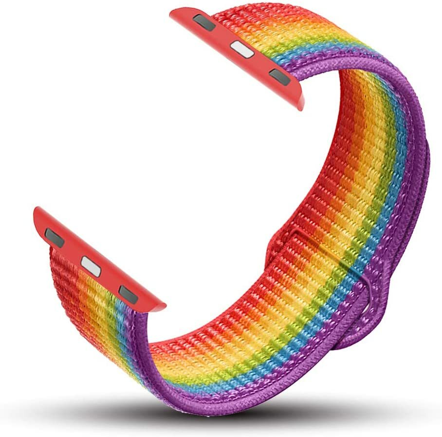 For Apple Watch Woven Nylon Band Sport Loop SE/7/6/5/4/ 3/ 2/1,45/44/42/41/40/38