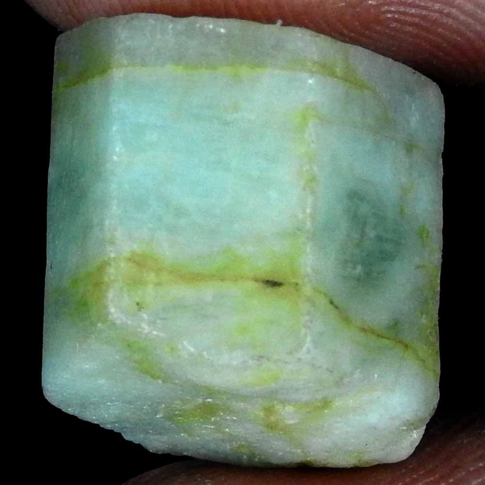 30.70 Cts Natural Aquamarine Brazil Rough Loose Gemstone 17x15x12