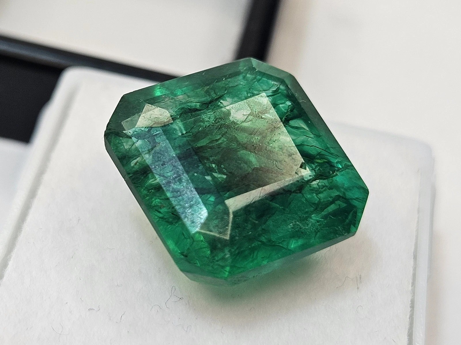 Green Emerald Colombian Square Cut 10-12 Ct Natural Loose EGL Certified Gemstone