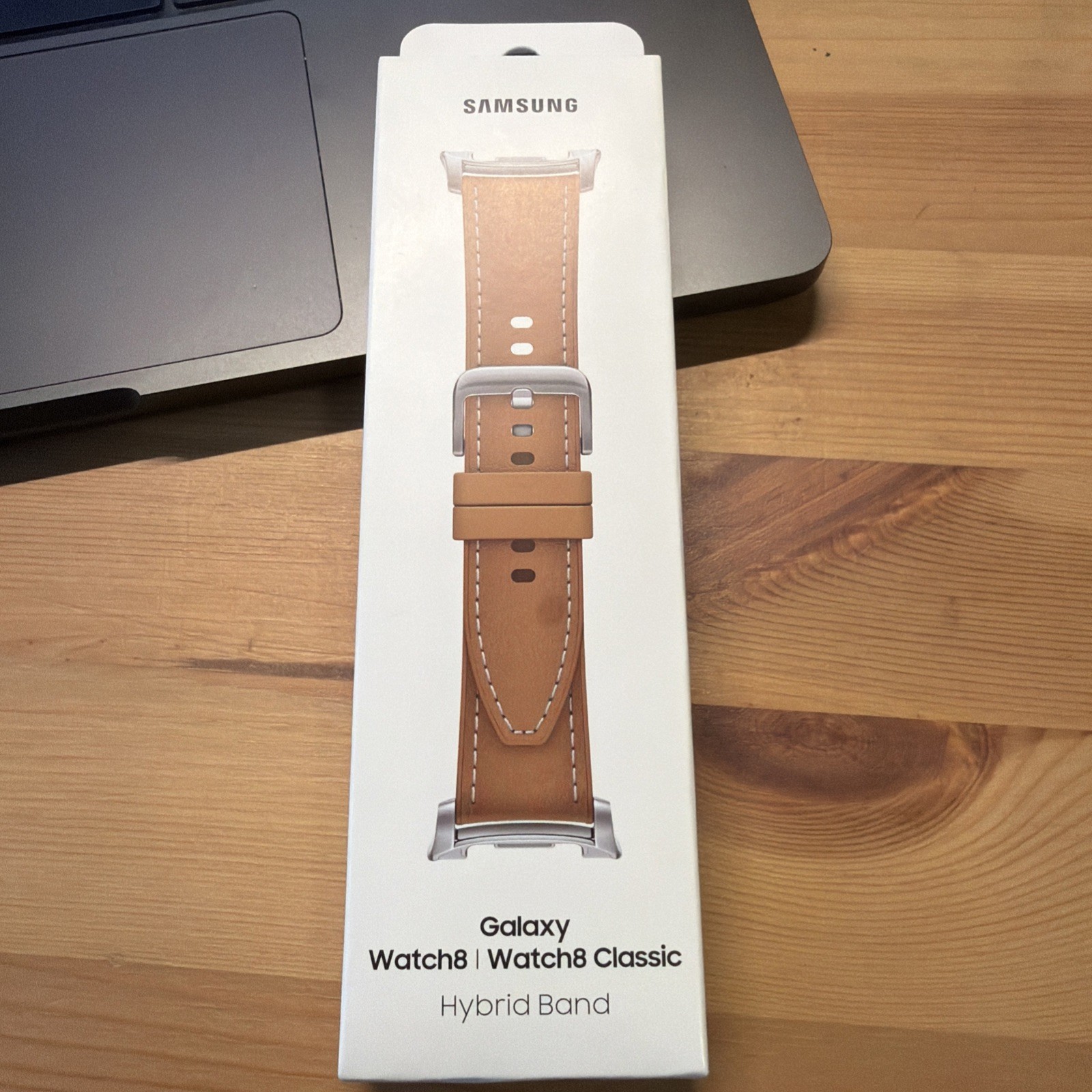 Samsung Galaxy Watch 8 Classic / Watch 8 Hybrid Band, S/M/L, Camel (Brown) – New