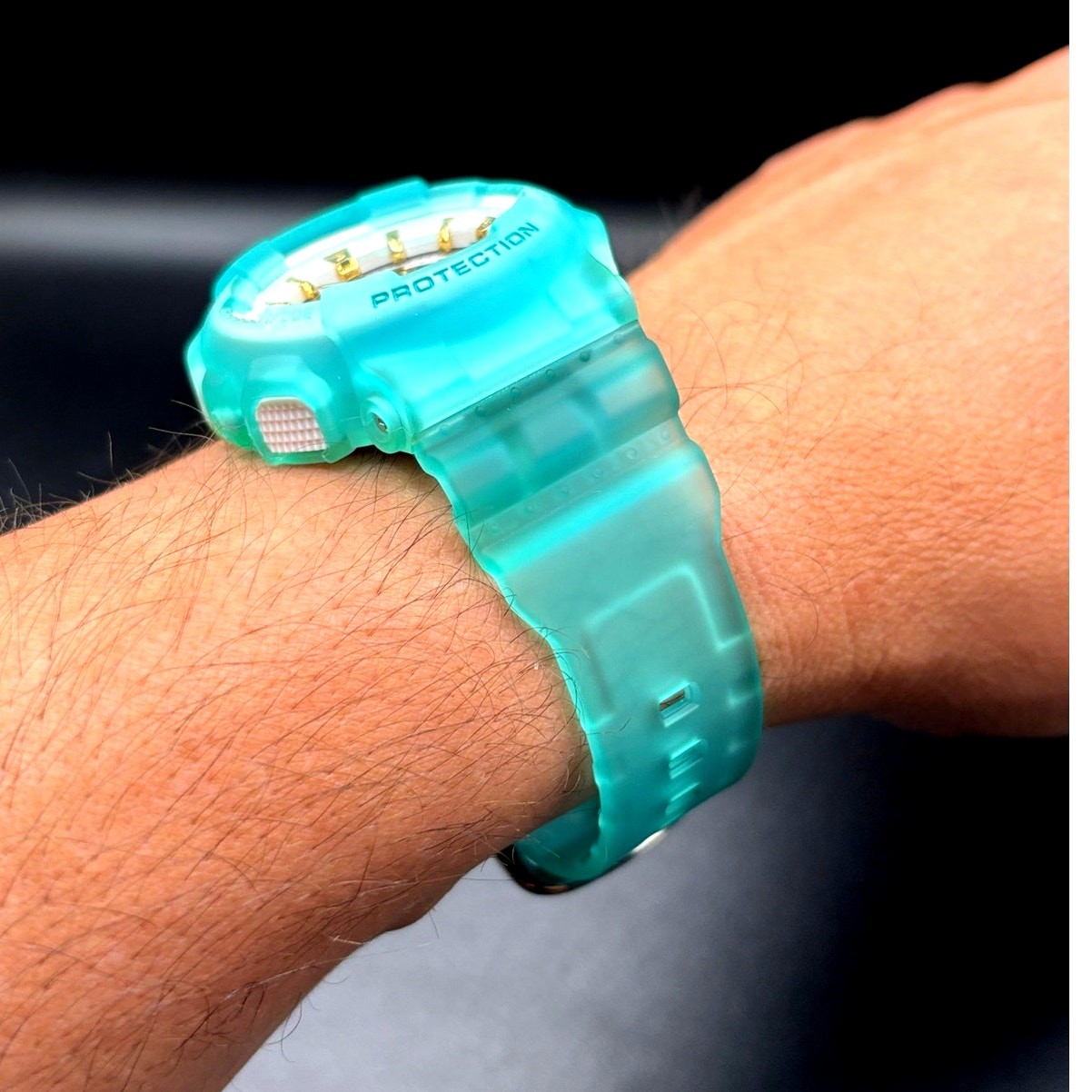 Casio Baby-G BA-110SC-2A Sea Glass Clear Teal Analog Digital Women’s Watch