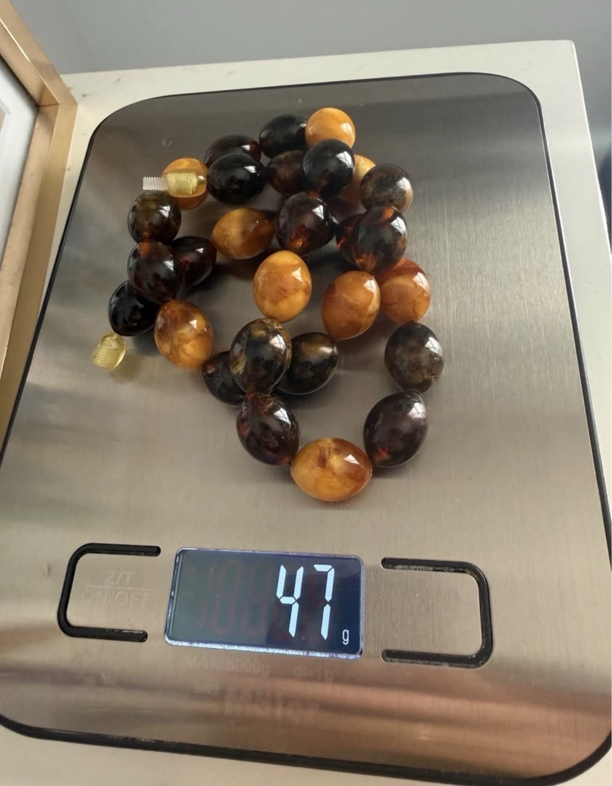 Vintage Baltic Amber Necklace And Bracelet Set- 67 Grams